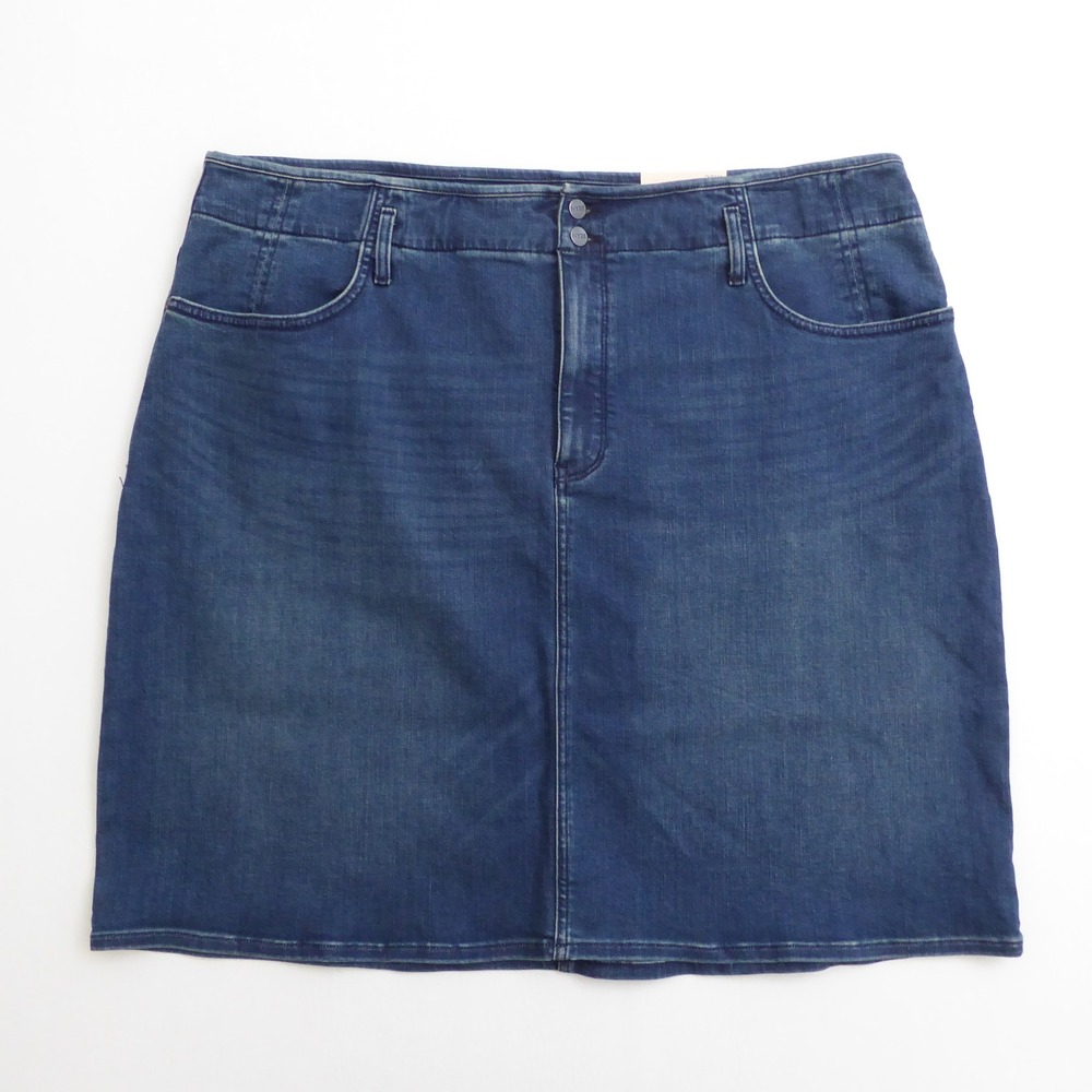 NYDJ Women Skirt Hollywood Ibiza Blues Denim Skirt 22W